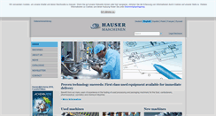 Desktop Screenshot of hauser-maschinen.de