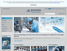 Tablet Screenshot of hauser-maschinen.de